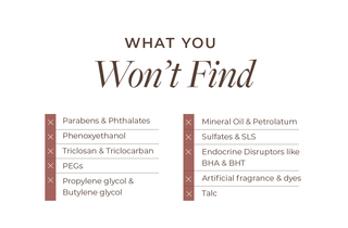 Ingredients we don't use