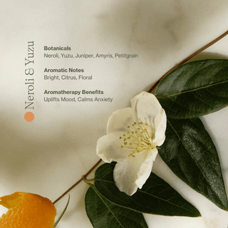Neroli and Yuzu Vitamin C Body Oil uplifts mood and calms anxiety