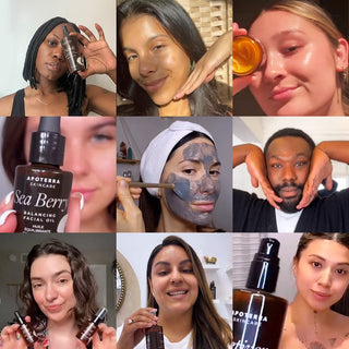 Our Community using skincare products
