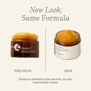 During our transition, you may receive our old look or new look of the Viamin C Balm