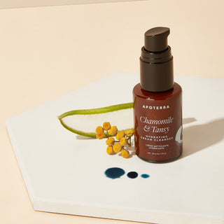 Apoterra Chamomile & Tansy Hydrating Cream Cleanser travel sized bottle hero image