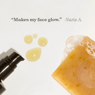 Brightening Double Cleanse Kit makes my face glow customer review