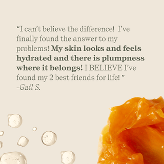 Essential Hydration Duo glowing customer review skin feels hydrated and plump