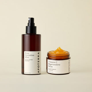 Essential Hydration Skincare Duo bundle kit featuring Rose Hydration Mist & Vitamin C Balm product image