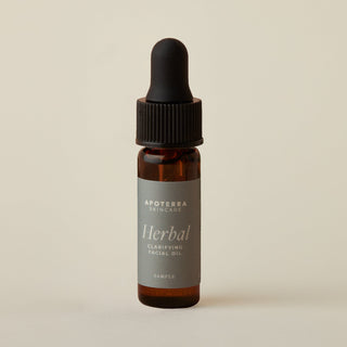 Travel-szied or sample bottle of Apoterra Herbal Clarifying Facial Oil main image 