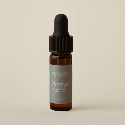 Travel-szied or sample bottle of Apoterra Herbal Clarifying Facial Oil main image 
