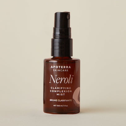 Neroli Clarifying Complexion Mist travel size bottle for easy on the go use