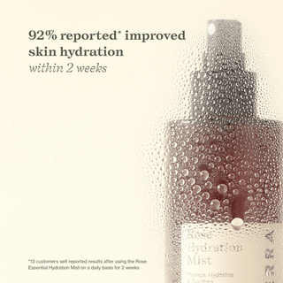 Apoterra Rose Essential Hydration Mist reports improved skin hydration after 2 weeks of use by customer review