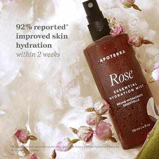 Rose water hydration mist improved skin hydration benefit 