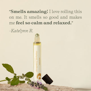Apoterra Tulsi Roll On Perfume Oil customer review smells so good and makes me feel so calm and relaxed.