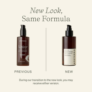 New and Old Look of Vetiver Illuminating Oil Cleanser