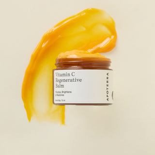 Apoterra Vitamin C Balm image showing deep, rich orange texture