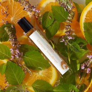 Apoterra Adaptogenic Aromatherapy rollerball with citrus, and lavender